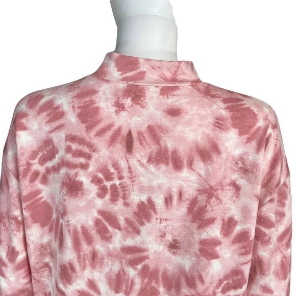 Meraki Women's Pink White Turtleneck Pullover Sweater Medium - Picture 8 of 10